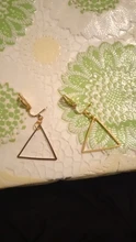 Aretes geométricos de Metal sin agujero, Clips para las orejas redondos/triangulares/cuadrados/hexagonales/pentagrama, pendientes sin Piercing CE209