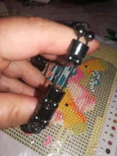 Pulsera magnética elástica de cuentas sencillas, brazalete de cuentas negras, joyería de salud