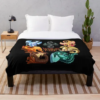 

Wings of Fire Jade Winglet Dragonets Moonwat Throw Blanket Soft Sherpa Blanket Bed Sheet Single Knee Blanket Office Nap Blanket