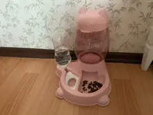 Alimentador automático de mascotas, para perros y gatos, depósito de comida de 2.2L y de agua de 528ml, suministro lento de comida