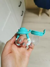 Chupete con mordedor de comida fresca para bebé, tete de alimentación con seguro para la tetina, pezón de alimentación para niños