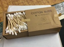 Health-Care-Tool Buds Wood-Sticks Makeup-Cotton-Swab Ears-Cleaning Plastic-Free Nose