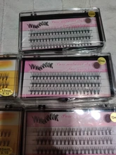 60 racimo/caja de pestañas individuales 0,07/0,1 grueso conjunto de pestañas extensión 3D pestañas falsas naturales al por mayor