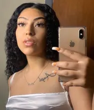 Peluca Frontal de onda profunda, pelucas de cabello humano con encaje Frontal, mojado y ondulado, transparente, rizado, brasileño