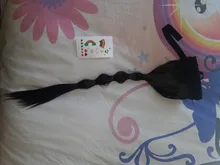 LUPU-cola de caballo con cordón de burbuja, extensiones de cabello sintético de alta temperatura, fibra Natural, pelo falso, 5 tamaños, negro y marrón