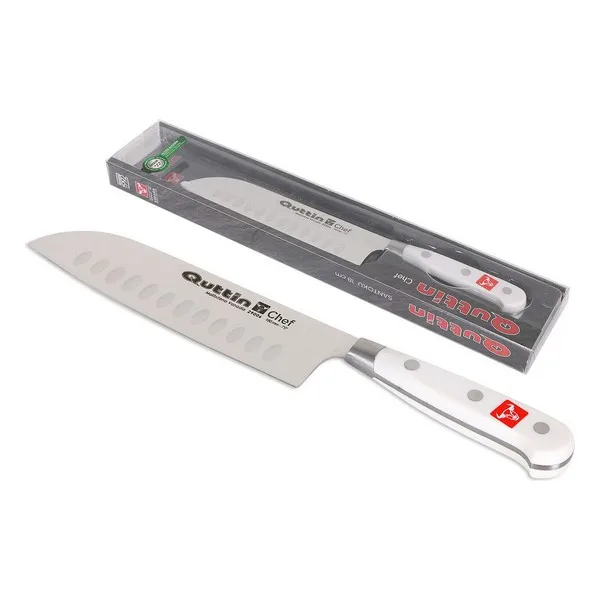 Нож Santoku Quttin(18 см) белый