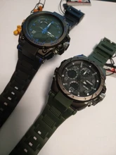 SANAD-reloj deportivo de lujo para hombre, cronógrafo de cuarzo, resistente al agua hasta 5atm, Shock, masculino, 6008