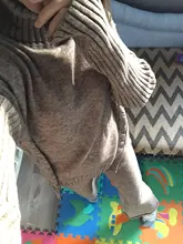 Women Tracksuit Pants Pullovers Sweater-Set Spring Wide-Legs Warm Turtleneck Autumn JXMYY