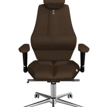 Офисное кресло KULIK SYSTEM NANO Шоколадный Компьютерное кресло Облегчение и комфорт для спины 5 зон контроля позвоночника