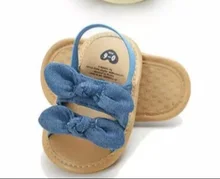 Ropa de verano para bebé, zapatos para niña pequeña con lazo a rayas a cuadros, zapatos de fiesta florales, zapatos de playa Princesa, 2019