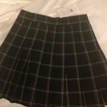 Skirt Knee-Length High-Waist Fall/winter Women's A-Line Above Folded New