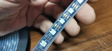 Tira de luces LED RGB WS2812B, direccionable individualmente, 30/60/144LED, negro/blanco, PCB, impermeable, IP30/65/67, DC5V