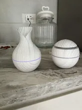 Aroma Diffuser Air-Humidifier 130ml Wood-Grain Ultrasonic White Led-Light Usb-Charge