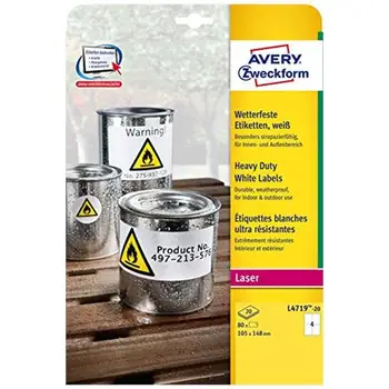 

White label 105 X148MM 20 FFAVERY25.83