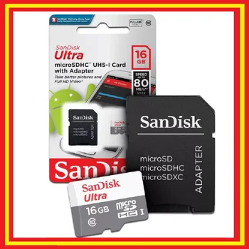 

Micro sd card Sandisk Ultra 16 hard gb MicroSDXC UHS-1 Class 10 + Adapter