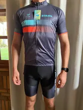 2021 nuevo STRAVA profesional bicicleta conjunto equipo Maillot de manga corta Ciclismo Jersey Ciclismo hombres de verano transpirable Conjuntos de ropa de Ciclismo