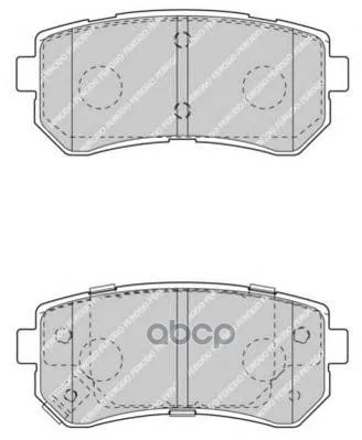 Колодки Дисковые Задние Ferodo Fdb4408 Ferodo арт. FDB4408