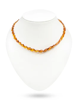 

Women's necklace made of natural amber
