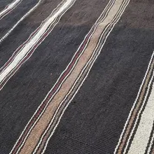 Винтажный ковер из козьей шерсти ручной работы 5'10'' X 9'2''/179X279 см