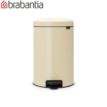 

Бак мусорный Brabantia "NewIcon" с педалью, миндальный, 20л. 113901