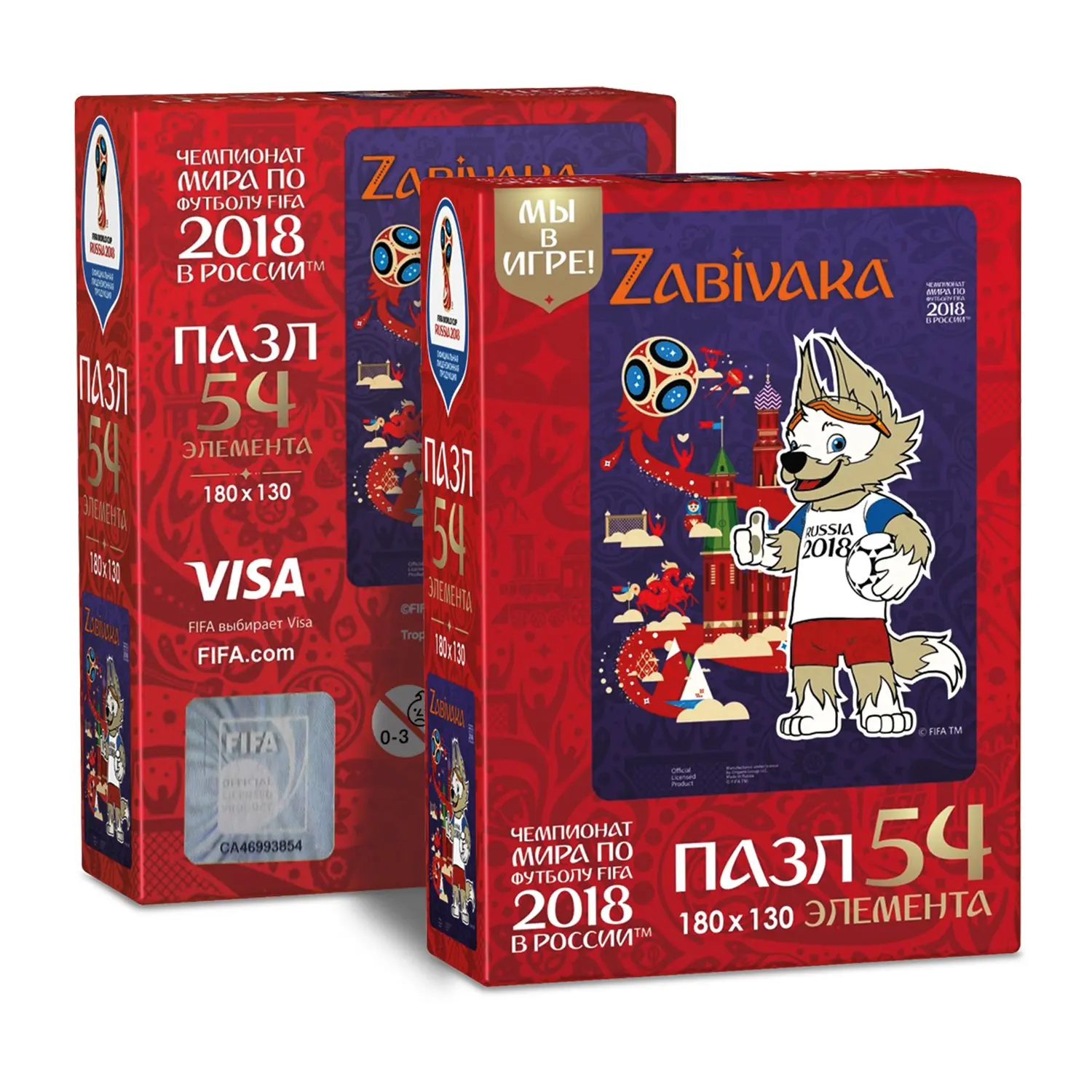 Пазл 2018 FIFA World Cup Russia TM Забивака (03785) 54 элемента в ассортименте
