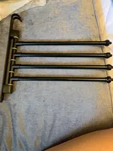 Hanger Towel-Rack Space-Saving Stainless-Steel Bathroom Swivel with Hook Wall-Mount Swing