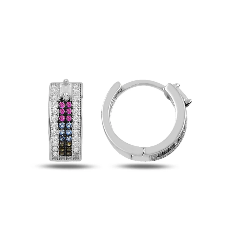 Серебряные 925 пробы циркониевые серьги J