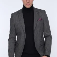 Мужской Блейзер, куртка ZENZEN 01231-Антрацит, турецкое качество, стиль, приталенный, Сделано в Турции, европейский размер, Стильный дизайн