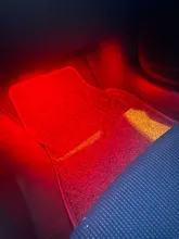 Lámpara de ambiente para Interior de coche, luces decorativas automotrices con Control remoto/por voz, 24/36/48 LED, luz de pie