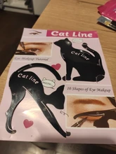 Plantillas de Delineador de Ojos de línea de gato utensilio de maquillaje para ojos plantilla modeladora fácil de maquillar línea de gato plantillas tarjeta para delineador