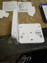 Termómetro multifunción higrómetro, Monitor electrónico automático de temperatura y humedad, reloj con pantalla LCD grande de 3,2 pulgadas