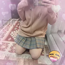 Harajuku negro faldas de verano 2020 de cintura alta Anime faldas Kawaii uniforme de la escuela Mini blanco rosa falda escocesa plisada