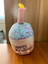 Pet-Toys Cake-Play Chew Stuffed Interactive Plush-Birthday Training Squeaky Bite-Resistant