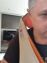 Masajeador eléctrico Shiatsu con forma de U para espalda, cuello, hombros, cuerpo, infrarrojos, calentador, 4D, para coche/casa