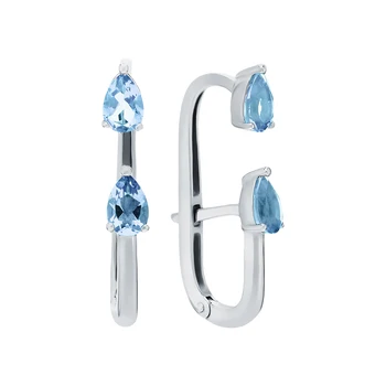 

Sunlight silver topaz earrings