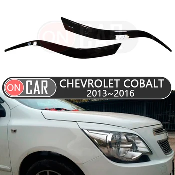

Eyebrows headlights for Chevrolet Cobalt 2013~2016 eyelashes eyelids car styling trim stickers cover brows trims decor