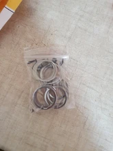 LLavero de acero inoxidable con agujeros para mujer, lote de 10 unidades, 20/23/25/28/30/33/35mm, partido redonda, regalo para hombre