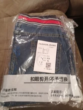 Pantalones vaqueros elásticos para mujer, Jeans de talla grande 4XL, 5XL, con cordones, elásticos, con parche de cintura, puños Vaqueros