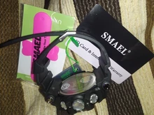 SMAEL-Reloj deportivo de muñeca digital led para hombre, cronógrafo estilo militar del ejército resistente al agua, con cronómetro, masculino, 1802