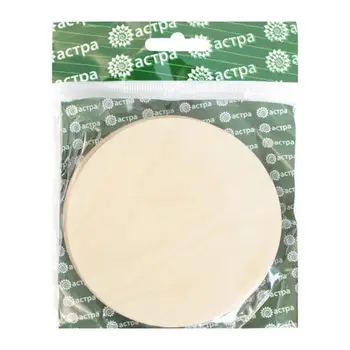 

L-206 wooden billet 'set of stands under hot ', 9,5*9,5 cm, pack/4 pcs., 'Astra'