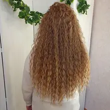 Ídolo de moda suelta el pelo de la onda profunda mechones extensiones de cabello Ombre mechones 28-32 pulgadas 120g Super largo pelo sintético del pelo rizado del pelo de la onda