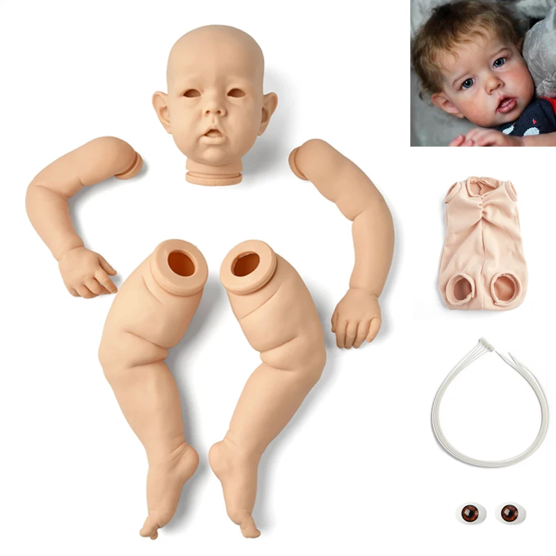 RSG Reborn Baby 28 дюймов реалистичные Новорожденные милые Лиам виниловые неокрашенные