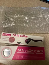 Micro aguja 540 rodillo de Micro-agujas Dermaroller de pelo de titanio crecimiento de la barba tratamiento antipérdida de cabello adelgazamiento retroceso