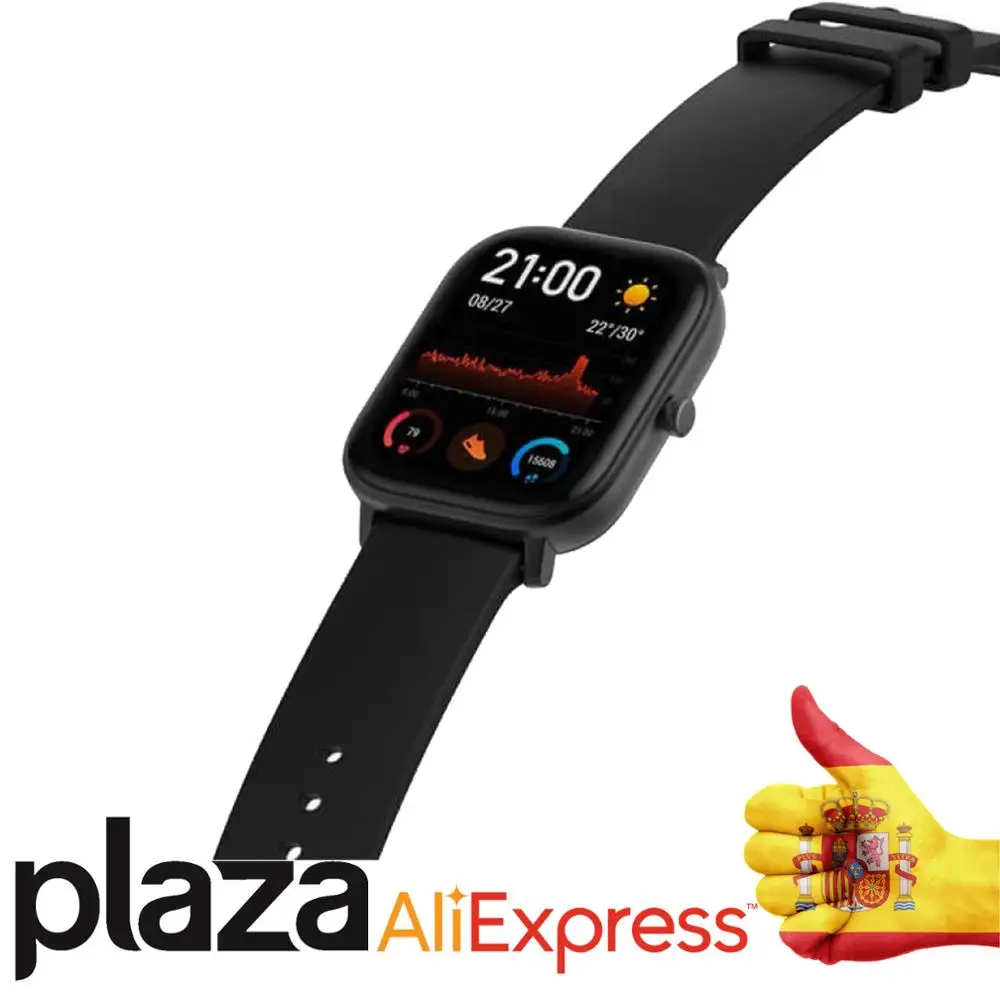 US $192.25 Global Version New watche smart Amazfit GTS 5ATM waterproof smart 14 days battery music Control IOS ANDROID