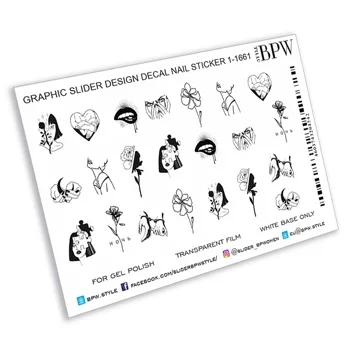 

Slider design Mix Chart 1, BPW. style, water nail sticker, sd1-1661