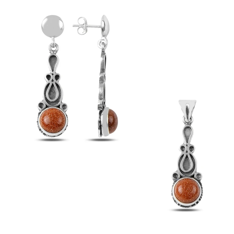 

Silver 925 Sterling Star Cubic Zirconia Hand Job Set