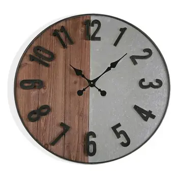 

Wall Clock MDF Wood/Metal (5 x 60 x 60 cm)