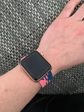 Loop-Band Bracelet Belt-Strap Braided Solo Iwatch-Series Elastic Nylon Apple 40mm 44mm