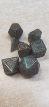 Dice-Set Pathfinder Rpg MTG DND Giant Green 25mm 7pcs with Bag D--D for 