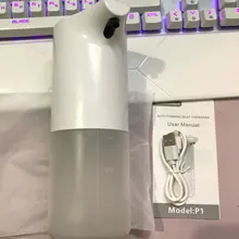 Dispensador automático de jabón con Sensor de inducción infrarrojo, dispositivo desinfectante de manos para baño, espuma sin contacto